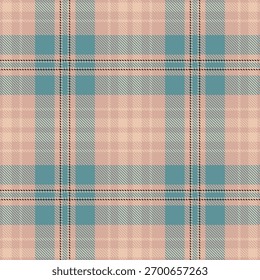 Padrão de xadrez suave em tons pastel. Design têxtil elegante com linhas de interseção. Ideal para projetos criativos inspirados em planos de fundo, roupas ou roupas.