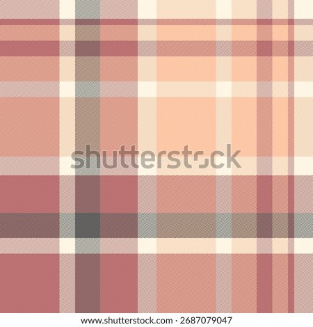Soft plaid pattern in shades of rose, cream and gray. Ideal for backgrounds, textiles, or adding a touch of classic style to creative projects.