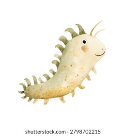 Soft plush axolotl toy with smiling face