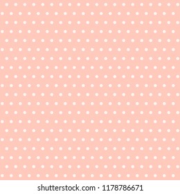 Soft polka dot seamless pattern. Pastel color polka dots pattern background. 