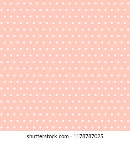Soft polka dot seamless pattern. Pastel color polka dots pattern background. 