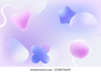 Soft Purple Abstract Geometric Background