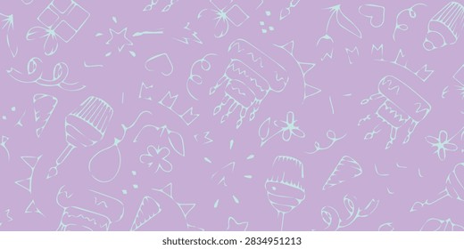 A soft purple background featuring an intricate network of delicate, light-colored lines and shapes, creating a subtle geometric pattern with occasional bright highlights.