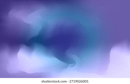 Fundo de gradiente azul roxo suave com formas misturadas suaves e textura de grão sutil