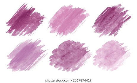 Soft purple brush strokes, artistic texture, watercolor background, abstract design, creative elements, versatile use.