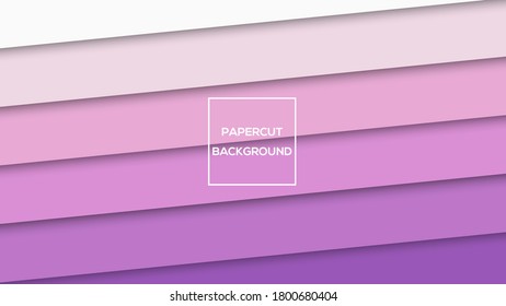Soft purple color art paper cut background vector illustration best for background, branding and wallpaper backdrop, flat lay