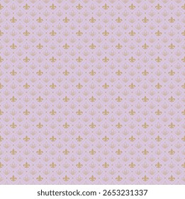 Padrão de flor de lis liso roxo macio