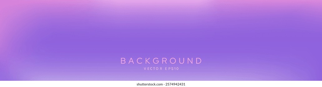 Soft purple gradient long banner background vector design