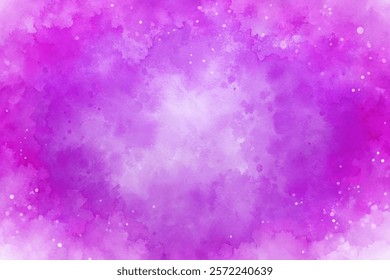 Soft purple watercolor background, abstract design, dreamy texture, artistic backdrop, vibrant hues, creative space.