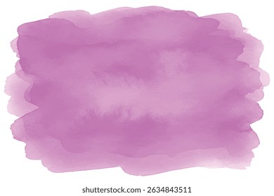 Soft Purple Watercolor Stain. Abstract Purple Watercolor Background. Artistic Liquid Violet Texture. Organic Lilac Watercolor