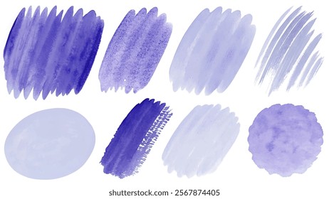 Soft purple watercolor textures, artistic brush strokes, abstract design elements, versatile background use, creative projects.