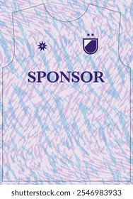 Padrão de textura de linha líquida ondulada roxa suave para a impressão de sublimação de Jersey de futebol