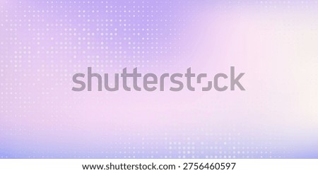 Soft purple and white background with pixel pattern and abstract texture. Blue and purple bitmap artistic halftone. Digital game-like aesthetic vector illustration. EPS 10 edition