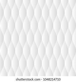 Soft Quilt Seamless Pattern. Neutral White Tileable Vector Background.