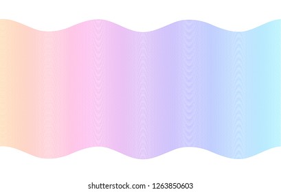 Soft rainbow color. Linear background. Design elements. Poligonal lines. Guilloche. The protective layer for banknotes, diplomas and certificates template. Vector illustration EPS 10 - Vector