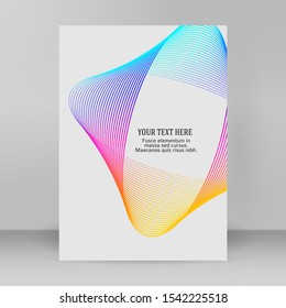 Soft rainbow color. Linear background. Design elements. Poligonal lines. Guilloche. The protective layer for banknotes, diplomas and certificates template. Vector illustration EPS 10