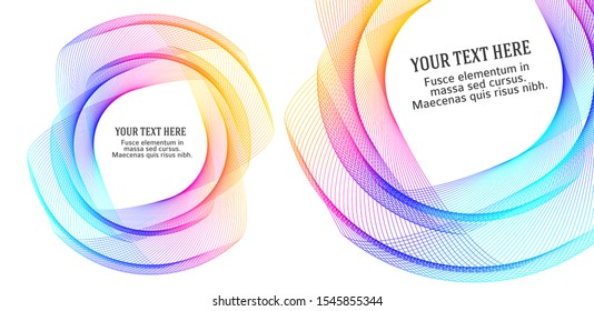 Soft rainbow color. Linear background. Design elements. Poligonal lines. Guilloche. The protective layer for banknotes, diplomas and certificates template. Vector illustration EPS 10