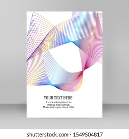 Soft rainbow color. Linear background. Design elements. Vector illustration EPS 10 for cover page flyer, business brochure, presentation template, unual report book, magazine, promotion new product