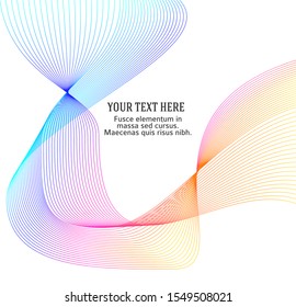 Soft rainbow color. Linear background. Design elements. Poligonal lines. Guilloche. The protective layer for banknotes, diplomas and certificates template. Vector illustration EPS 10