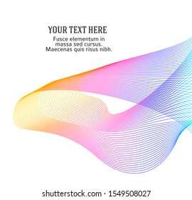 Soft rainbow color. Linear background. Design elements. Poligonal lines. Guilloche. The protective layer for banknotes, diplomas and certificates template. Vector illustration EPS 10