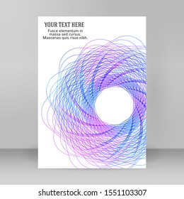 Soft rainbow color. Linear background. Design elements. Vector illustration EPS 10 for cover page flyer, business brochure, presentation template, unual report book, magazine, promotion new product