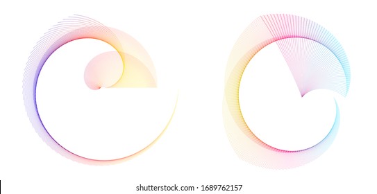 Soft rainbow color. Linear background. Design elements. Vector illustration EPS 10 for cover page flyer, business brochure, presentation template, unual report book, magazine, promotion new product