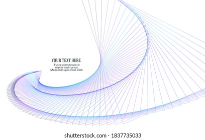 Soft rainbow color. Linear background. Design elements. Poligonal lines. Guilloche. The protective layer for banknotes, diplomas and certificates template. Vector illustration EPS 10