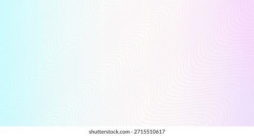 Cor do arco-íris macio. Plano de fundo linear. Elementos de design. Linhas poligonais. Guilloche. Nível protetor das notas de banco, diplomas e certificados