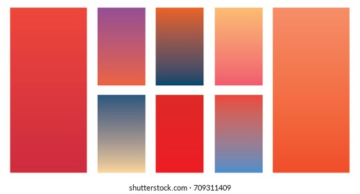 Soft red color gradients. Modern screen vector design for mobile app