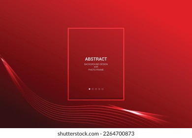 Soft Red colorful gradient Abstract vector template design with photo frame. - Powered by Shutterstock - Get 15% off with code: PIKWIZARD15
