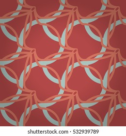 Soft red decorative seamless pattern background in liner style.