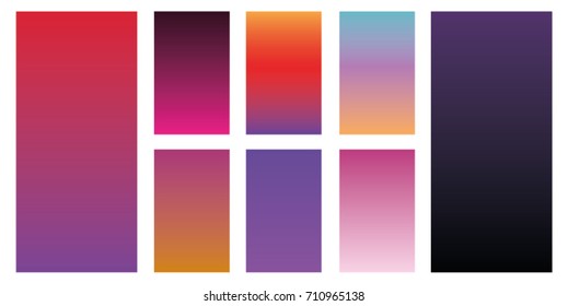 Soft red purple dark blue pink color gradients. Modern screen vector design for mobile app