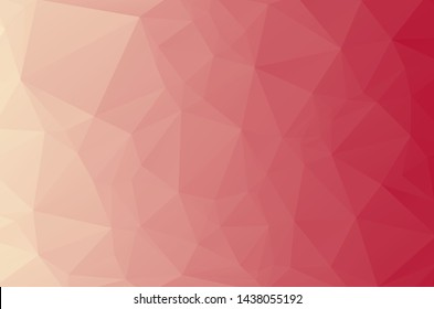 Soft Red Purple Low poly crystal background. Polygon design pattern. Low poly vector illustration, low polygon background.