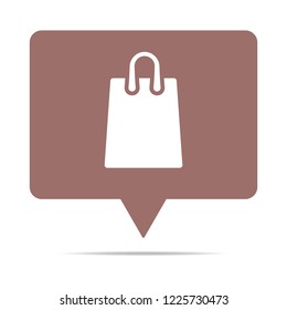 soft red speech bubble - hand bag