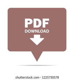 soft red speech bubble - pdf download