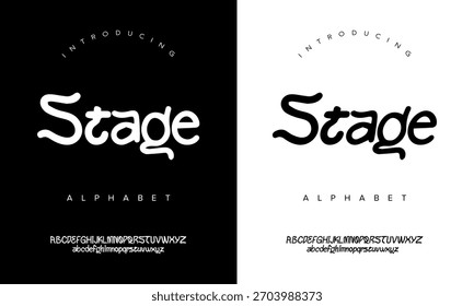 Soft rounded display alphabet font with smooth flowing curves, perfect for branding, posters, creative projects, and modern layouts