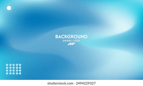 Soft sea blue abstract background vector design. Minimalist pastel color design.