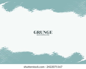 Soft sea green grunge texture decorative background design vector