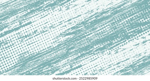 Soft sea green grunge texture decorative background design vector