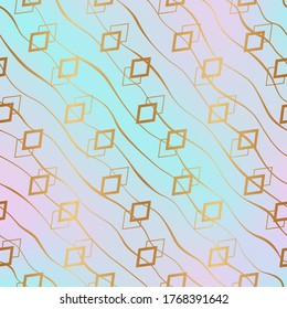 Soft seamless pattern. Pastel color. Gold delicate marble texture. Elegant tender golden background. Design fabric, gift wrapper, wrapping paper, wallpaper, textile, interior, carpet, covers, prints