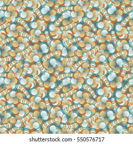 Soft seamless pattern with unusual abstract geometrical shapes.