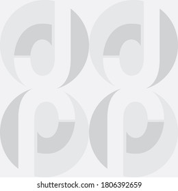 Soft seamless pattern in white and gray colors