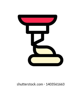 Soft serve ector illustration, Sweets filled icon editable outline