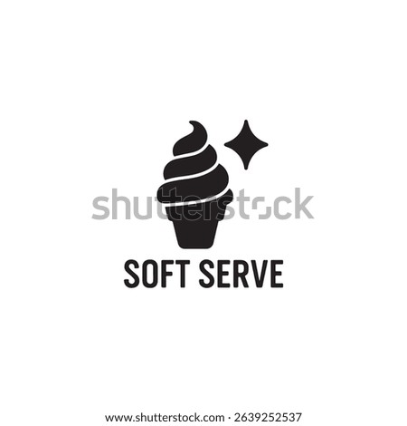 Soft Serve icon vector symbol design illustration