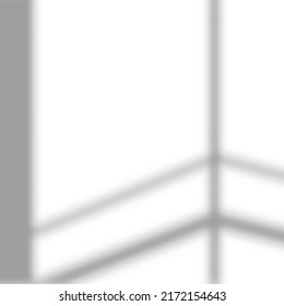 Soft shadow from the window and  flare transparent effects. Scenes of natural lighting.Template for social media backgrounds, product presentations, photo shots.