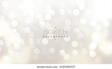 Weiches und glänzendes Bokeh Muster Banner für abstrakte Kunst Vektor 