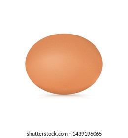 Soft shiny egg, isolated on a white background The only real egg Easter holiday template Realistic vector illustration eps10