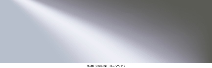 Fundo de gradiente de espelho de prata suave com brilho de metal suave. A textura abstrata elegante reflete a luz em tons de gradiente de prata suave.