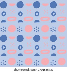 SOFT SIMPLE FUN GEOMETRIC SEAMLESS PATTERN. DOTS BACKGROUND.PRINTS DESIGN