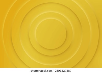 Soft and simple futuristic round shape elements design. Minimalistic golden background. Abstract wallpaper vector background for banner, poster, flyer, card.
